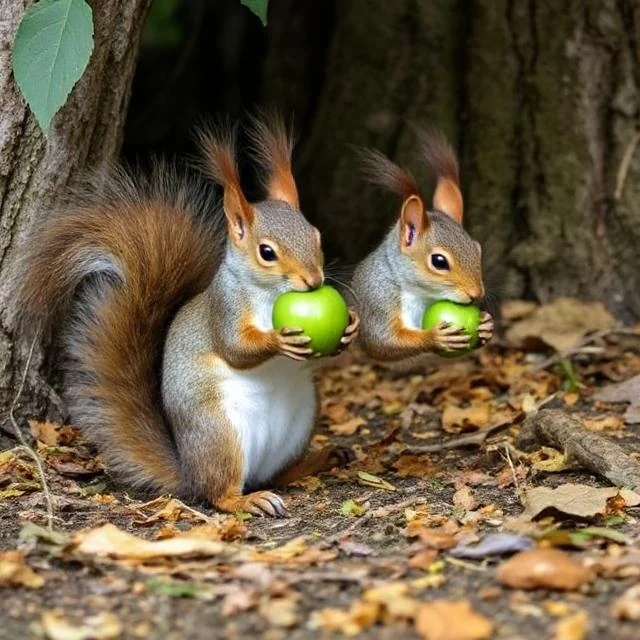 Do the squirrels eat green tomatoes