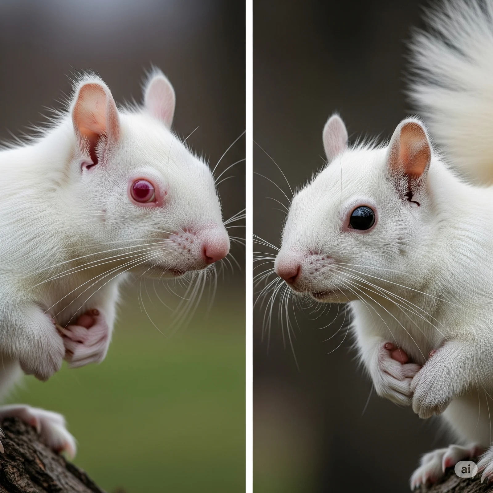 Albino vs. White Squirrel: The Critical Difference is in the Eyes