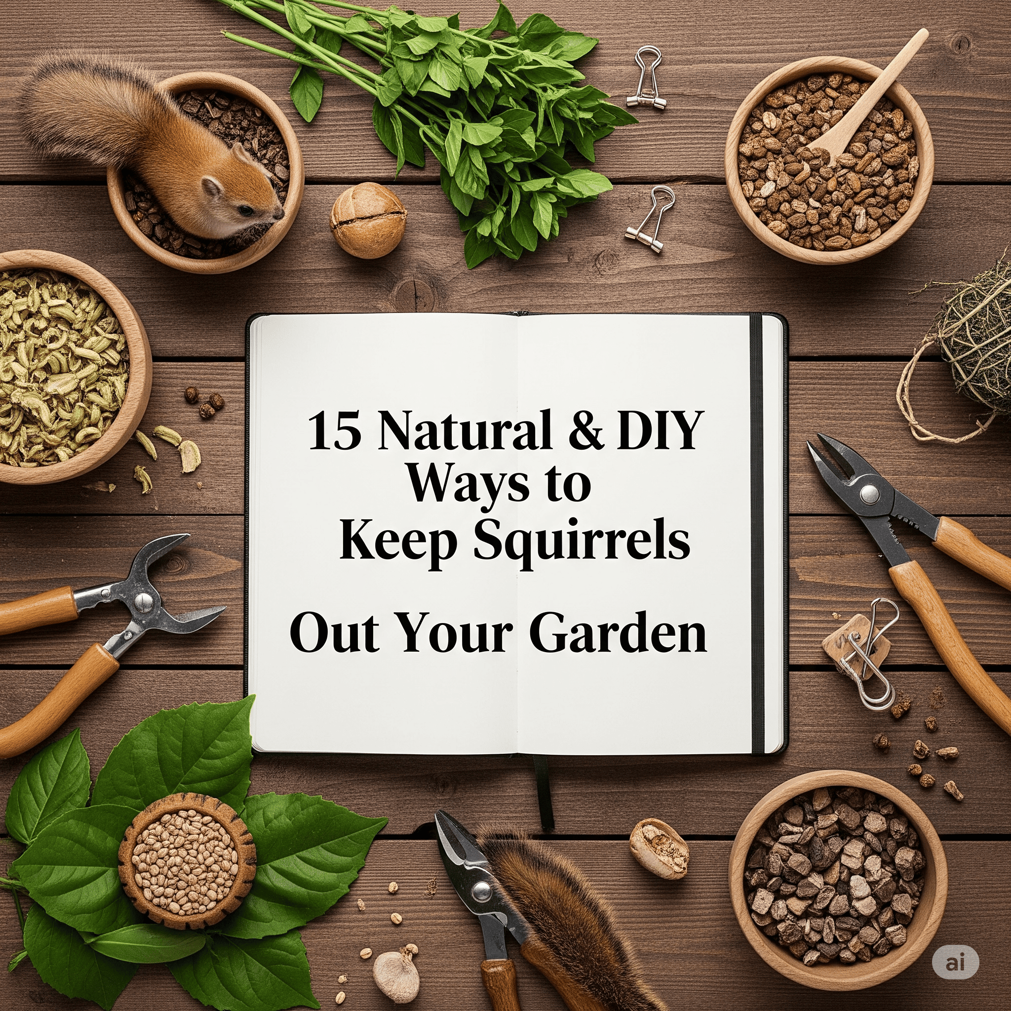 15 Natural & DIY Ways to Keep Squirrels Out of Your Garden