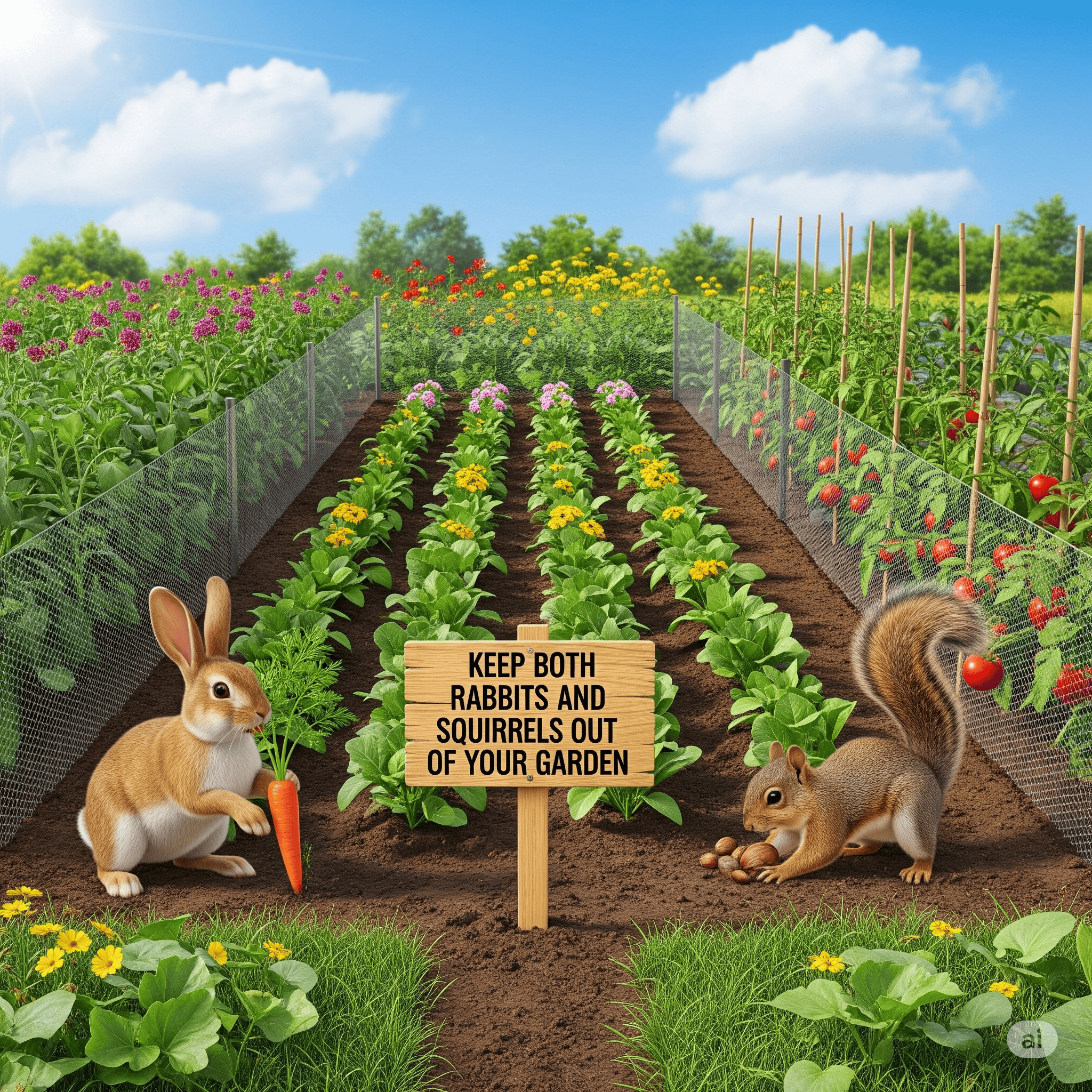 How to Keep Both Rabbits and Squirrels Out of Your Garden